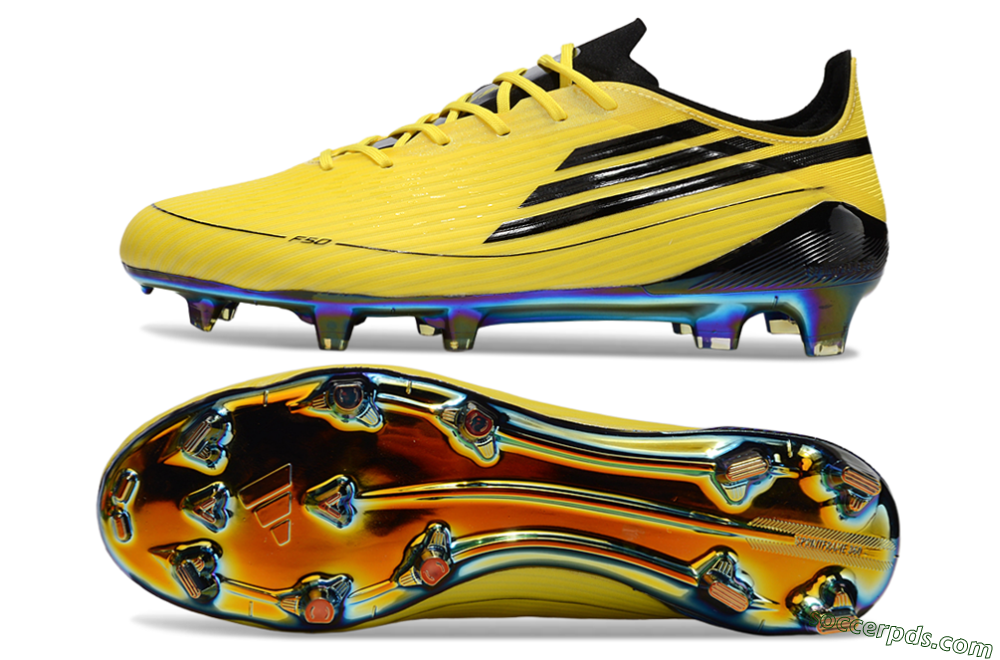 Adidas F50 Elite FG Low-Tops Football Boots - Yellow/Black/Gold 0