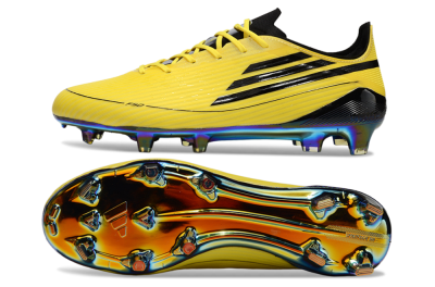 Adidas F50 Elite FG Low-Tops Football Boots - Yellow/Black/Gold