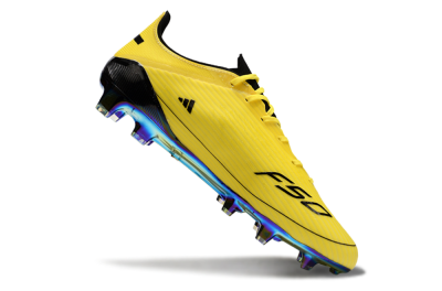 Adidas F50 Elite FG Low-Tops Football Boots - Yellow/Black/Gold