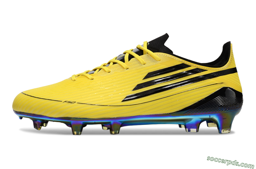 Adidas F50 Elite FG Low-Tops Football Boots - Yellow/Black/Gold 2