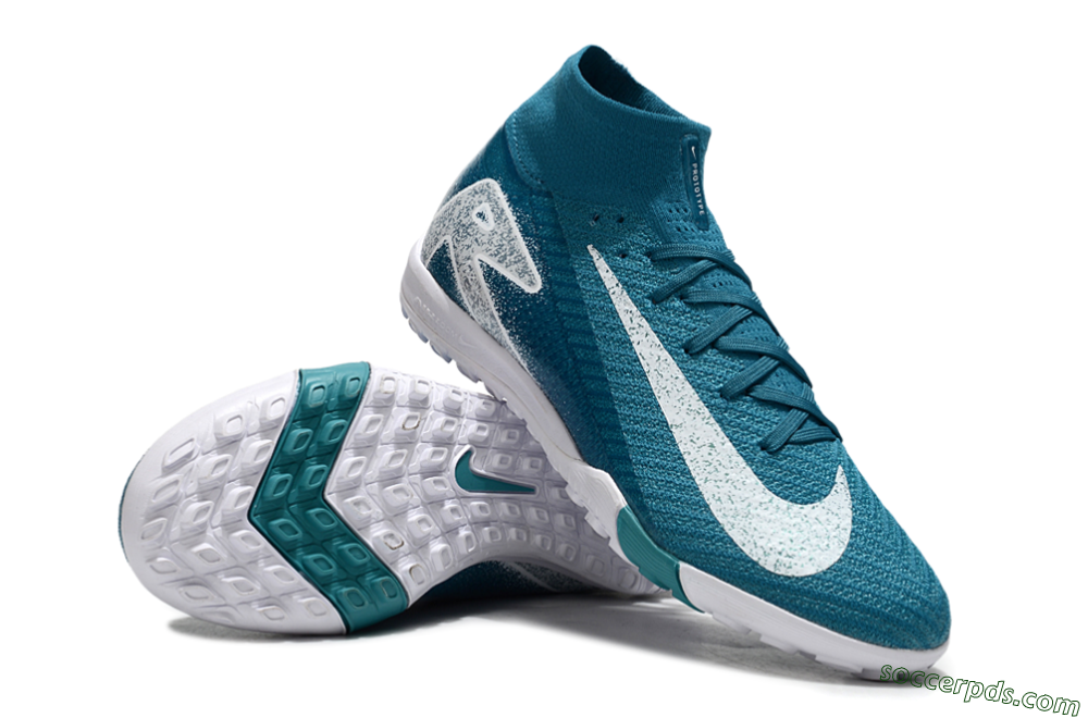 Nike Air Zoom Mercurial Superfly 10 Elite TF High-Tops Football Shoes - Blue/White 3