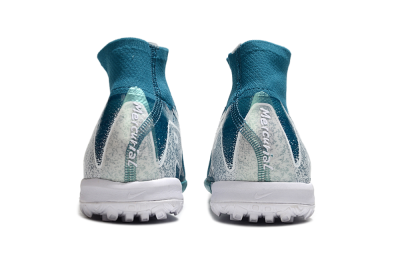 Nike Air Zoom Mercurial Superfly 10 Elite TF High-Tops Football Shoes - Blue/White