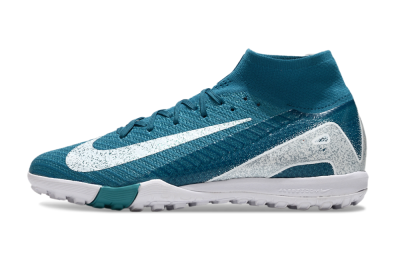 Nike Air Zoom Mercurial Superfly 10 Elite TF High-Tops Football Shoes - Blue/White