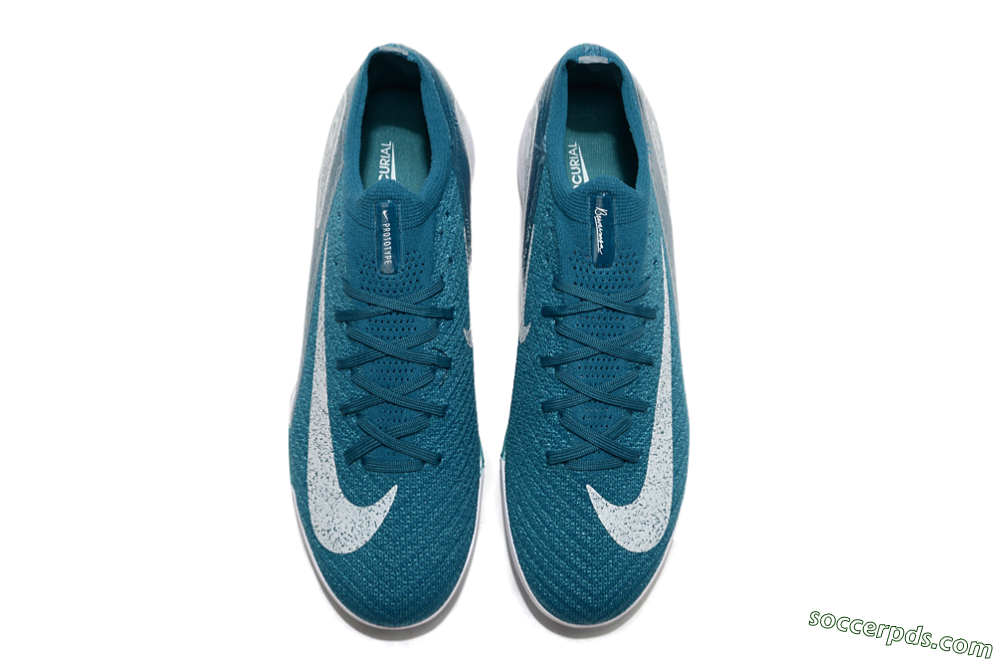 Nike Air Zoom Mercurial Vapor 16 Elite TF Low-Tops Football Shoes - Blue/White 4