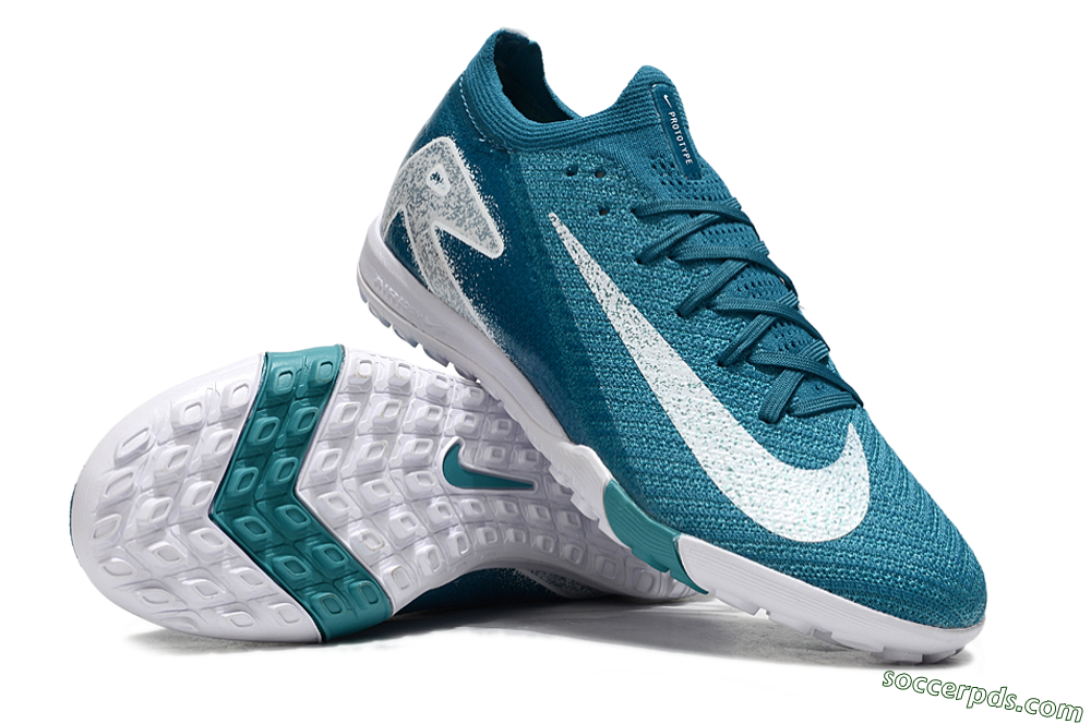 Nike Air Zoom Mercurial Vapor 16 Elite TF Low-Tops Football Shoes - Blue/White 3