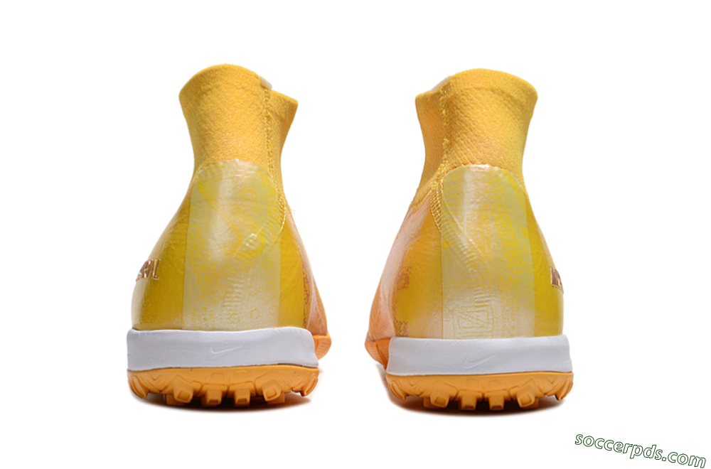 Nike Air Zoom Mercurial Superfly 10 Elite TF High-Tops Football Shoes - Yellow/White 5