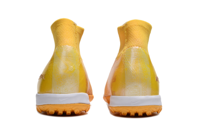 Nike Air Zoom Mercurial Superfly 10 Elite TF High-Tops Football Shoes - Yellow/White