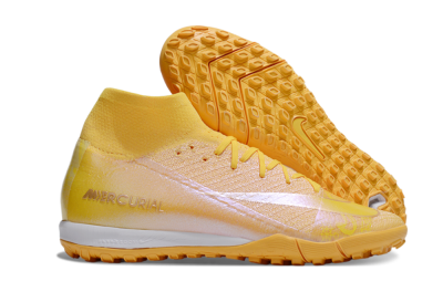 Nike Air Zoom Mercurial Superfly 10 Elite TF High-Tops Football Shoes - Yellow/White
