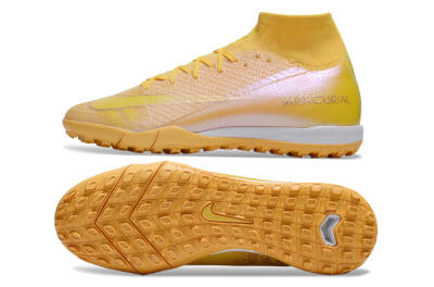 Nike Air Zoom Mercurial Superfly 10 Elite TF High-Tops Football Shoes - Yellow/White