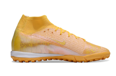 Nike Air Zoom Mercurial Superfly 10 Elite TF High-Tops Football Shoes - Yellow/White