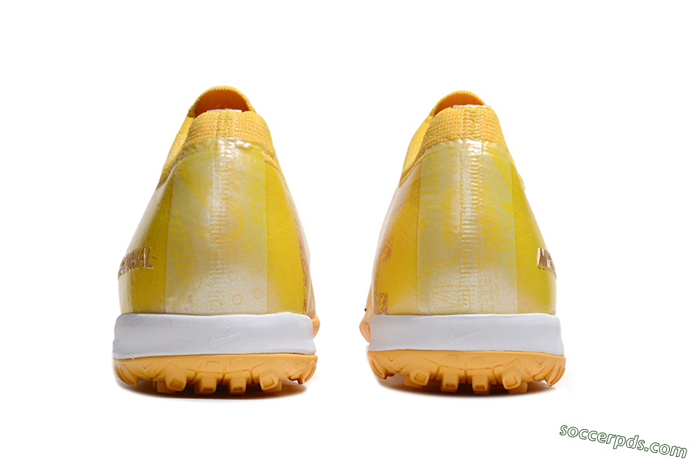 Nike Air Zoom Mercurial Vapor 16 Elite TF Low-Tops Football Shoes - Yellow/White 5