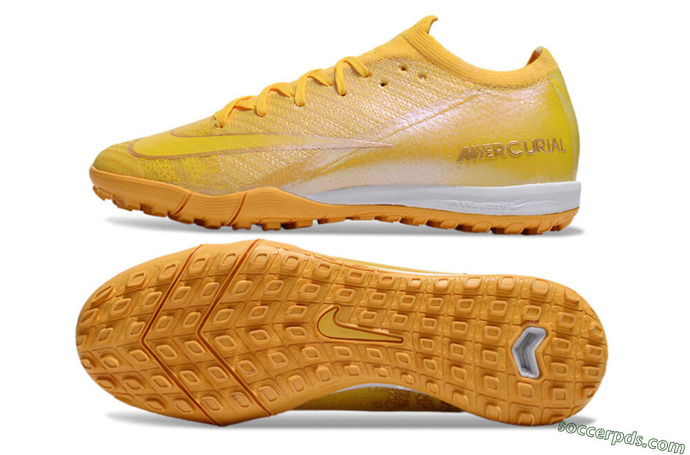 Nike Air Zoom Mercurial Vapor 16 Elite TF Low-Tops Football Shoes - Yellow/White 0