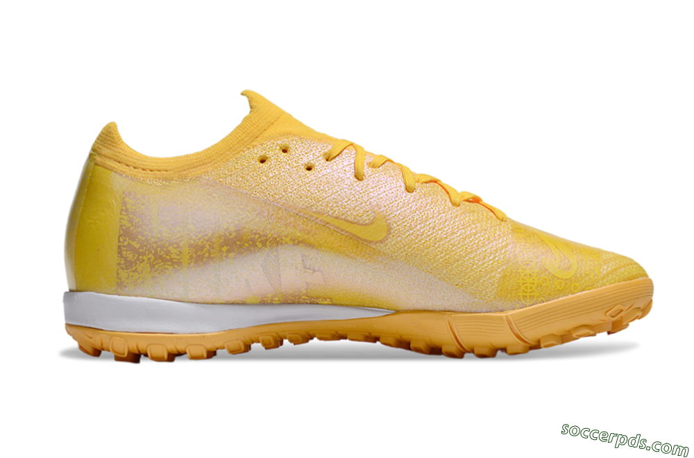 Nike Air Zoom Mercurial Vapor 16 Elite TF Low-Tops Football Shoes - Yellow/White 7