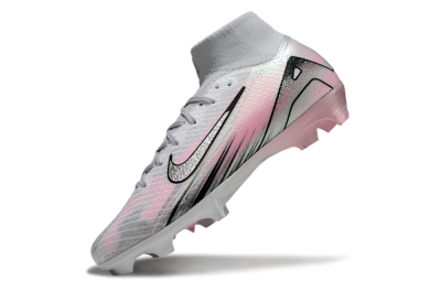 Nike Air Zoom Mercurial Superfly 10 Elite FG High-Tops Football Boots - Silver/Pink/Black