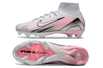 Nike Air Zoom Mercurial Superfly 10 Elite FG High-Tops Football Boots - Silver/Pink/Black