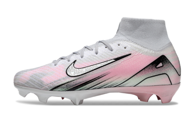 Nike Air Zoom Mercurial Superfly 10 Elite FG High-Tops Football Boots - Silver/Pink/Black
