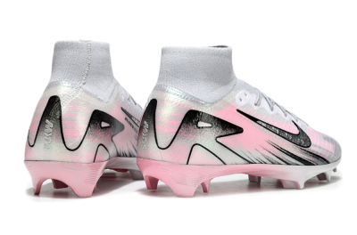 Nike Air Zoom Mercurial Superfly 10 Elite FG High-Tops Football Boots - Silver/Pink/Black