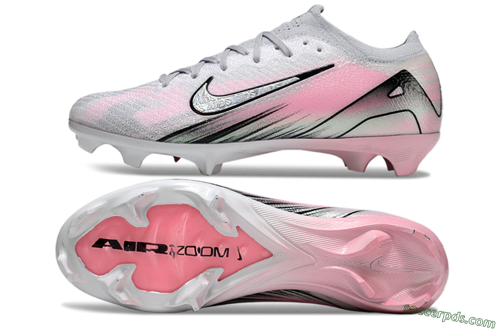Nike Air Zoom Mercurial Vapor 16 Elite FG Low-Tops Football Boots - Silver/Pink/Black 0