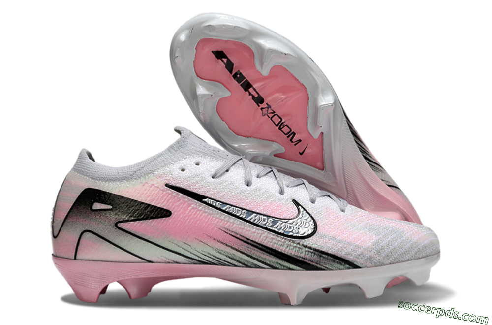 Nike Air Zoom Mercurial Vapor 16 Elite FG Low-Tops Football Boots - Silver/Pink/Black 1