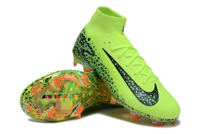 Nike Air Zoom Mercurial Superfly 10 Elite FG High-Tops Football Boots - Yellow/Black/Leopard