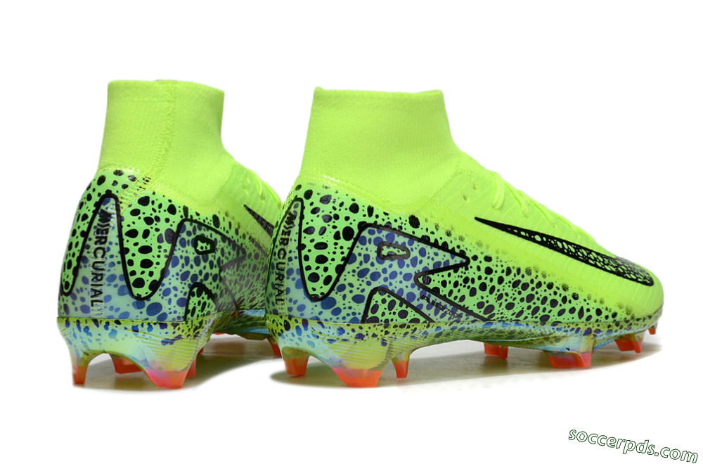 Nike Air Zoom Mercurial Superfly 10 Elite FG High-Tops Football Boots - Yellow/Black/Leopard 6