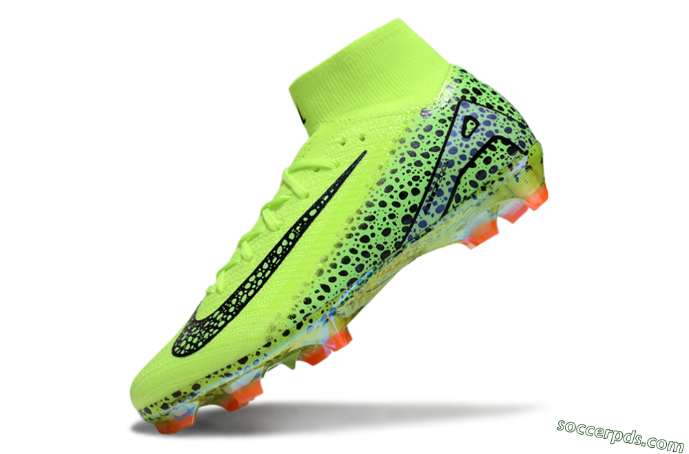 Nike Air Zoom Mercurial Superfly 10 Elite FG High-Tops Football Boots - Yellow/Black/Leopard 4