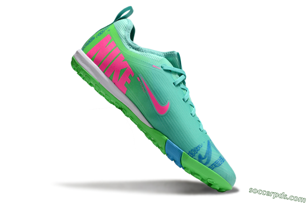 Nike Air Zoom Mercurial Vapor 16 Pro TF Low-Tops Football Shoes - Yellow/Pink/Blue 5