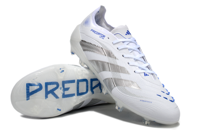 Adidas Predator Elite 25 FG Low-Tops Football Boots - White/Blue/Black