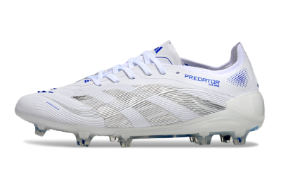 Adidas Predator Elite 25 FG Low-Tops Football Boots - White/Blue/Black