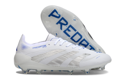 Adidas Predator Elite 25 FG Low-Tops Football Boots - White/Blue/Black