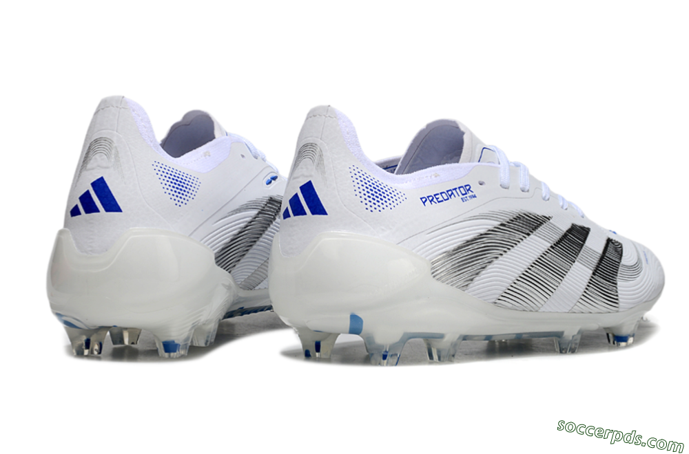 Adidas Predator Elite 25 FG Low-Tops Football Boots - White/Blue/Black 6