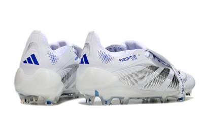 Adidas Predator Elite 25 Foldover Tongue FG Low-Tops Football Boots - White/Blue/Black