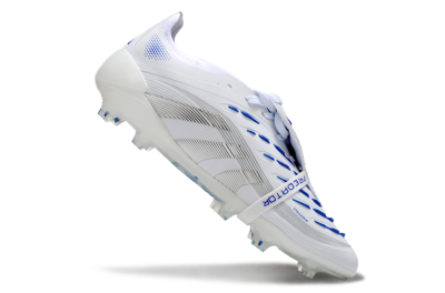 Adidas Predator Elite 25 Foldover Tongue FG Low-Tops Football Boots - White/Blue/Black