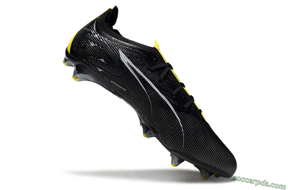 Puma Ultra Ultimate FG Low-Tops Football Boots - Black/Yellow 3