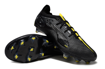 Puma Ultra Ultimate FG Low-Tops Football Boots - Black/Yellow