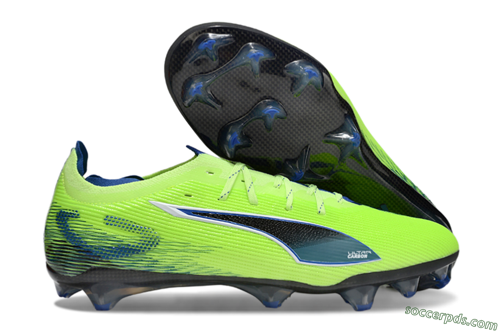 Puma Ultra Ultimate FG Low-Tops Football Boots - Yellow/Blue/Black 1