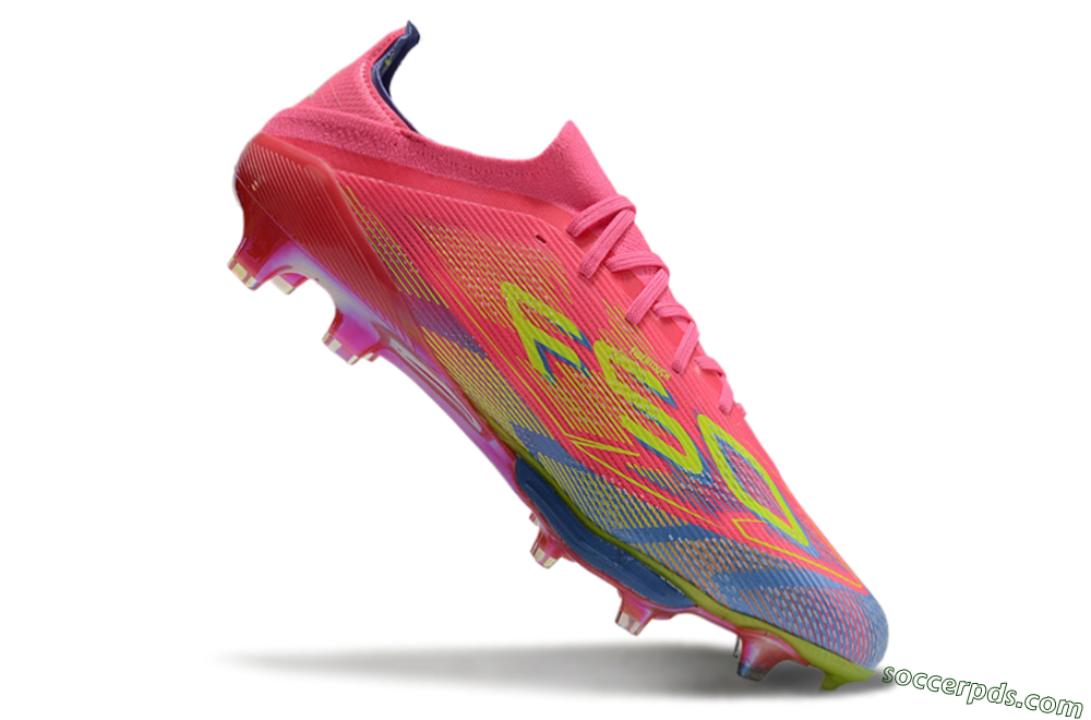 Adidas F50+ Elite Lightstrike Pro FG Low-Tops Football Boots - Red/Blue/Yellow 4