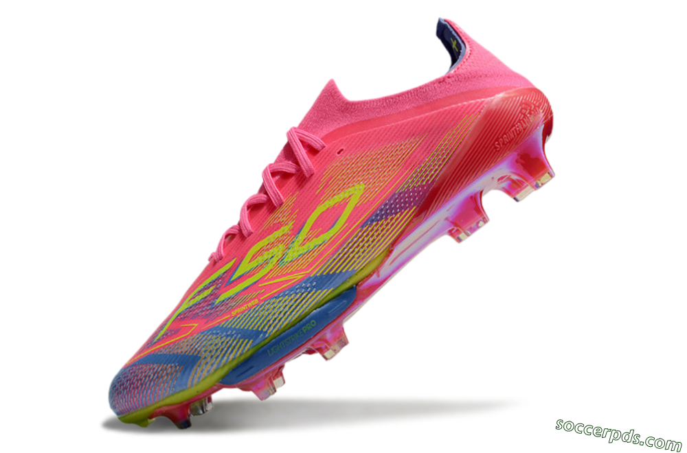 Adidas F50+ Elite Lightstrike Pro FG Low-Tops Football Boots - Red/Blue/Yellow 5