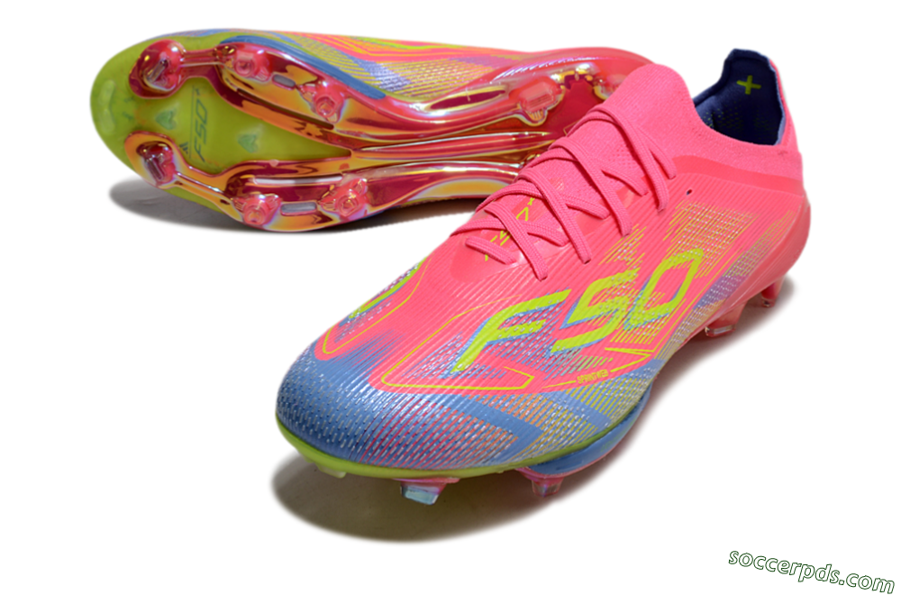 Adidas F50+ Elite Lightstrike Pro FG Low-Tops Football Boots - Red/Blue/Yellow 3