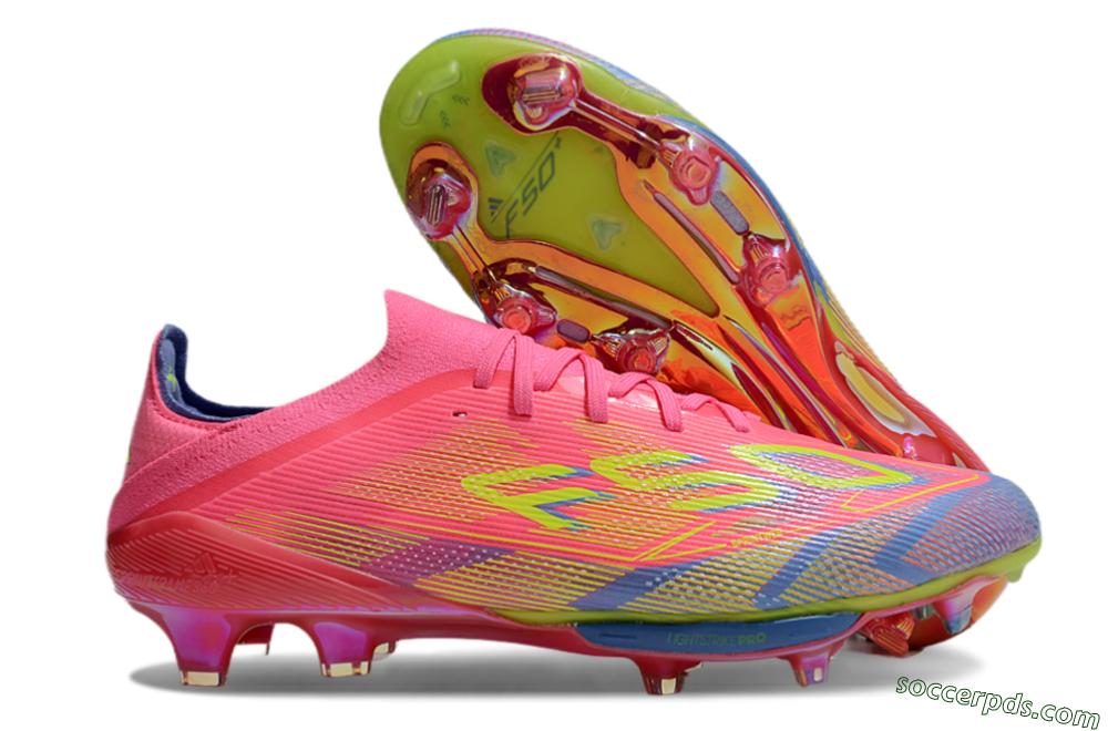Adidas F50+ Elite Lightstrike Pro FG Low-Tops Football Boots - Red/Blue/Yellow 1