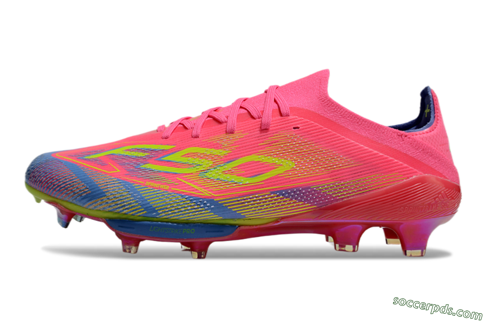 Adidas F50+ Elite Lightstrike Pro FG Low-Tops Football Boots - Red/Blue/Yellow 2