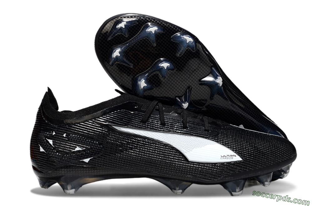 Puma Ultra Ultimate FG Low-Tops Football Boots - Black/White/Blue 1