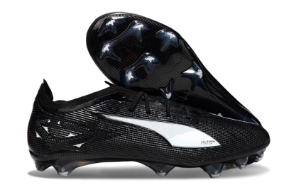 Puma Ultra Ultimate FG Low-Tops Football Boots - Black/White/Blue