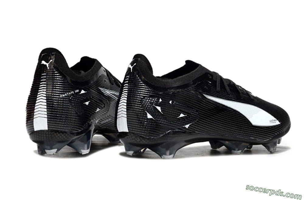 Puma Ultra Ultimate FG Low-Tops Football Boots - Black/White/Blue 6