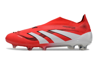 Adidas Predator Elite 25 Laceless FG Low-Tops Football Boots - Red/White/Black