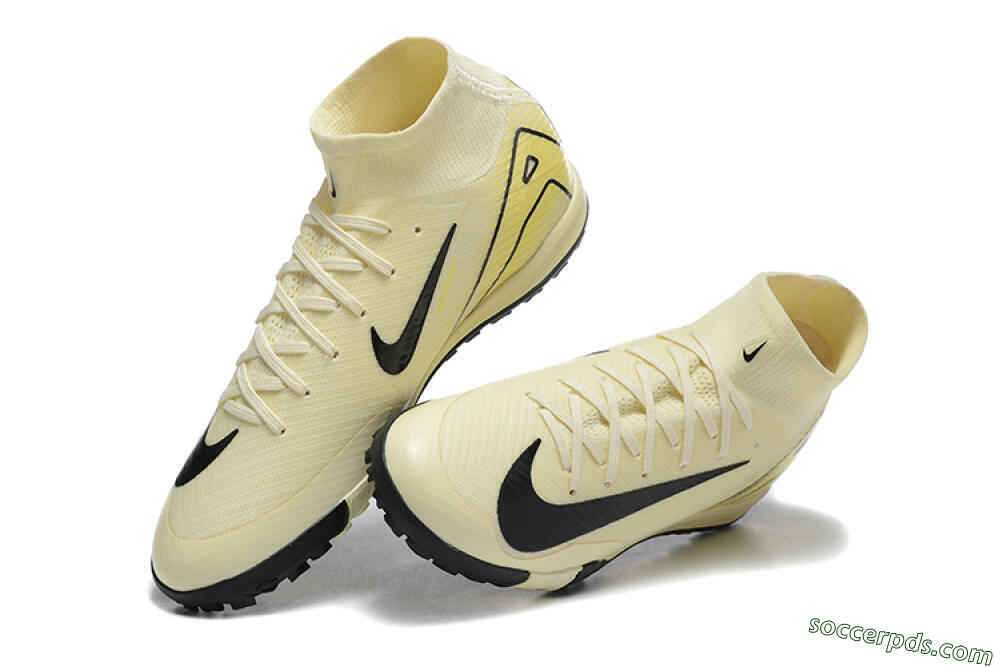 Nike Air Zoom Mercurial Superfly 10 Elite TF High-Tops Football Shoes - Beige/Black 3
