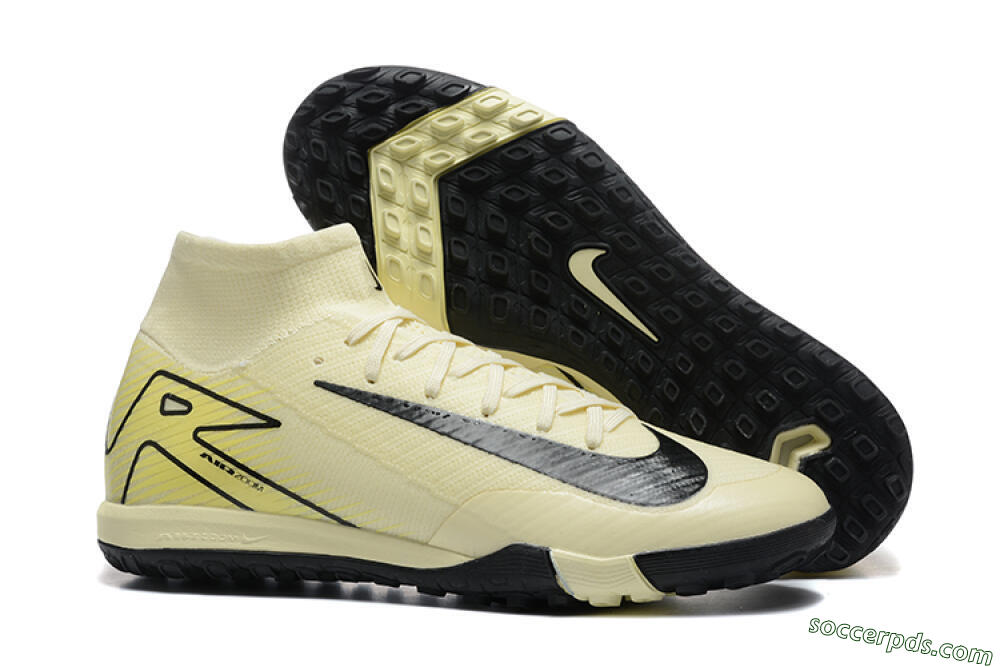 Nike Air Zoom Mercurial Superfly 10 Elite TF High-Tops Football Shoes - Beige/Black 1