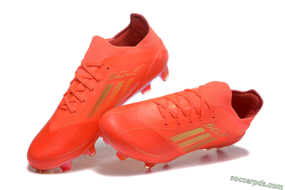 Adidas F50 Elite FG Low-Tops Football Boots - Red/Gold 3