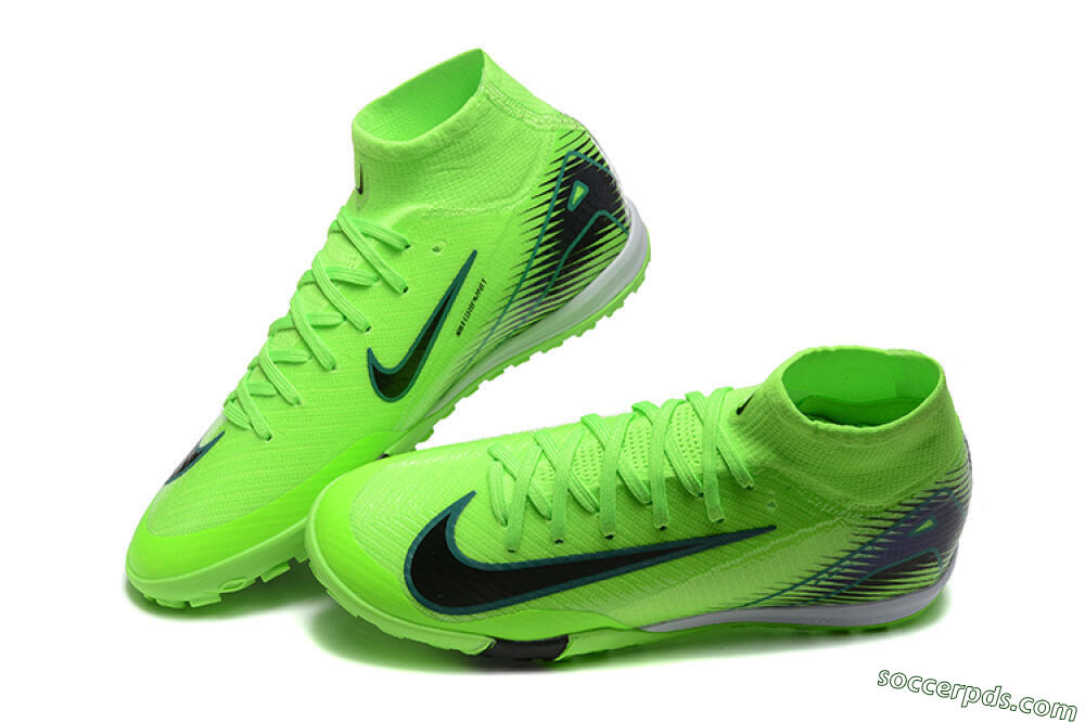 Nike Air Zoom Mercurial Superfly 10 Elite TF High-Tops Football Shoes - Yellow/Black/White 3