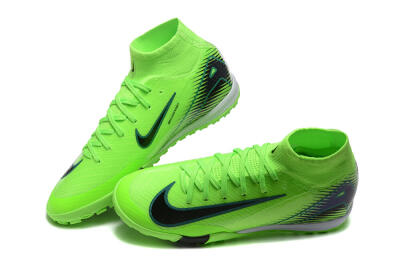 Nike Air Zoom Mercurial Superfly 10 Elite TF High-Tops Football Shoes - Yellow/Black/White